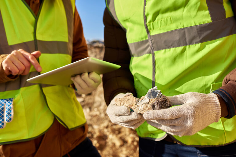 Prüfung mineralischer Roh- und Reststoffe